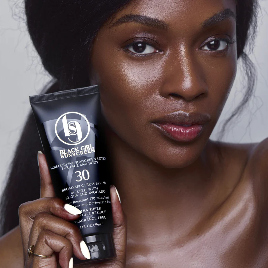 black girl sunscreen